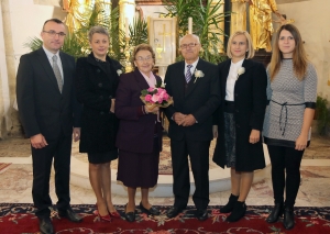 Zlatoporočno slavje Marije in Martina Satler iz Lenarta