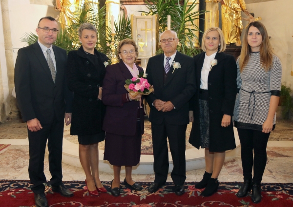 Zlatoporočno slavje Marije in Martina Satler iz Lenarta
