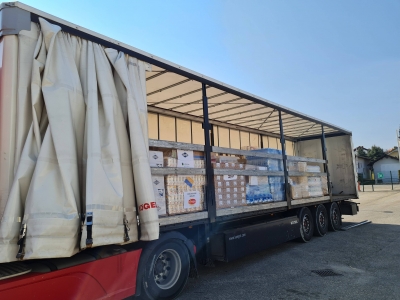 V soboto zjutraj že drugi kamion s humanitarno pomočjo slovenskih občin proti Ukrajini