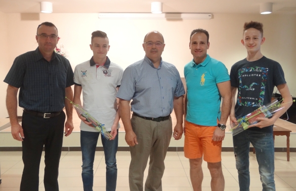 Županov sprejem za evropska prvaka Alena Preložnika in Janina Žnuderla