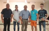 Županov sprejem za evropska prvaka Alena Preložnika in Janina Žnuderla