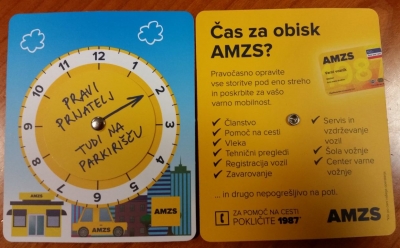ZAHVALA AMZS D.D., POSLOVALNICA LENART