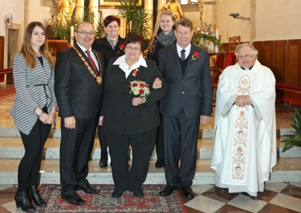 Zlatoporočno slavje Karla in Štefanije Hojs iz Spodnjega Partinja